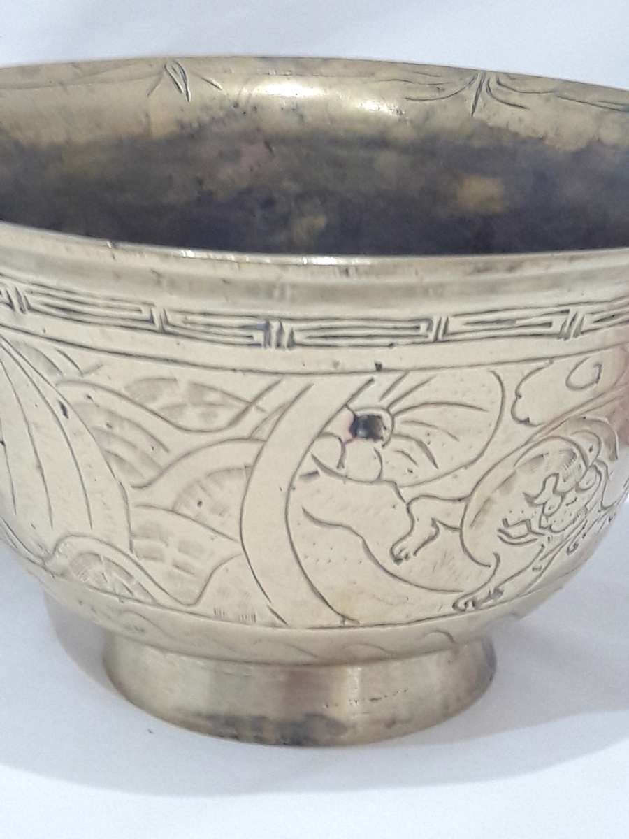 Antique Chinese brass planter