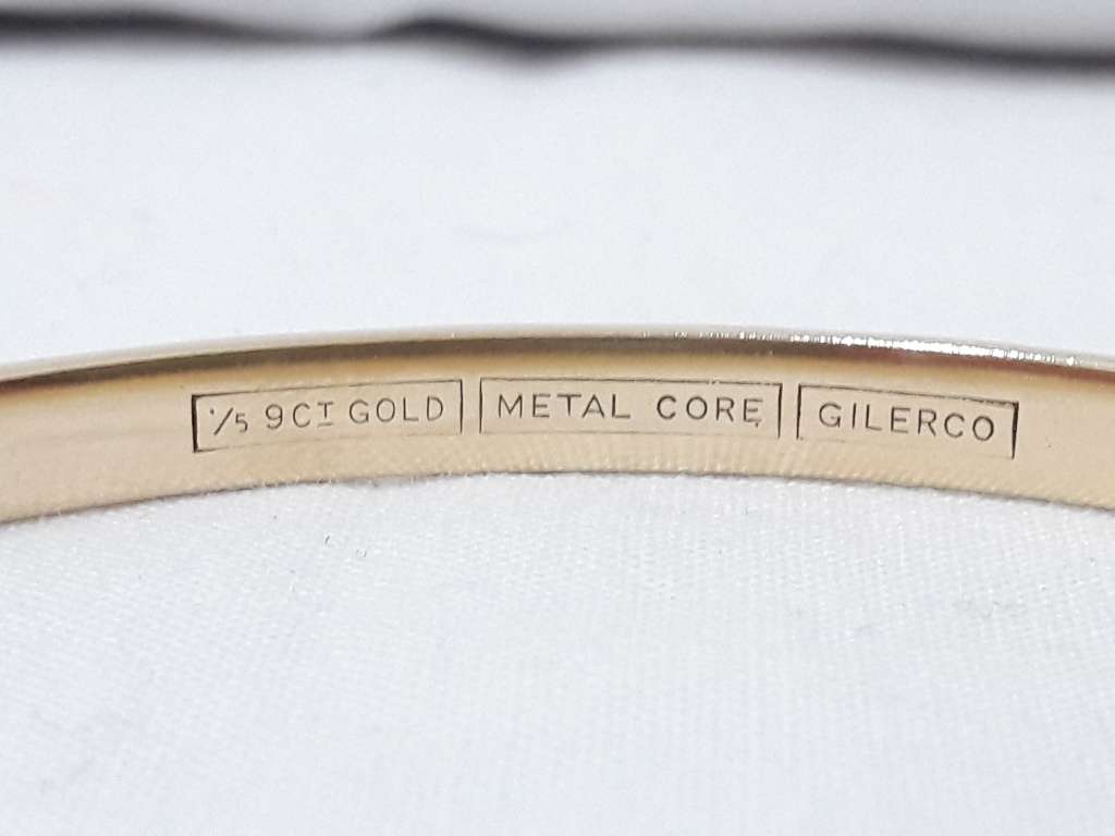 Vintage 9k over Metal Core bangle