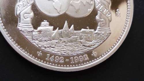 Mexico 100 Pesos 1992 Silver Proof Ibero American Series Silver Coin.