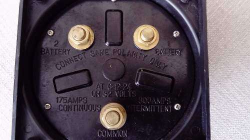 Dual Battery Isolator Switch
