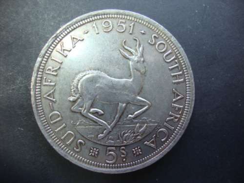 Silver 1951 5 Shillings.