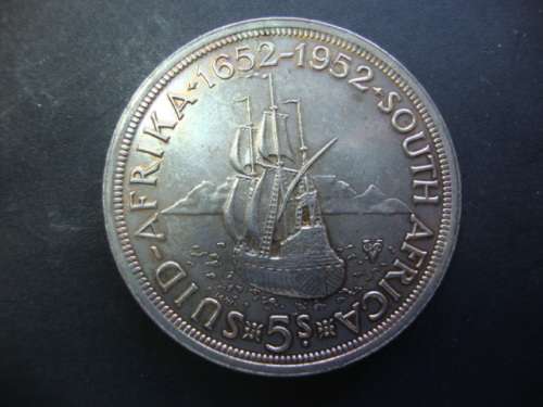 Silver 1952 5 Shillings.