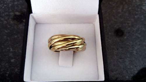 18ct, 7 Band Trinity Ring - 5.9gr - REDUCED STARTING BID