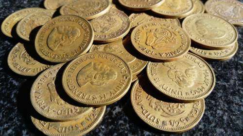 Lot of 32 x 1961 South African Half Cent Coins