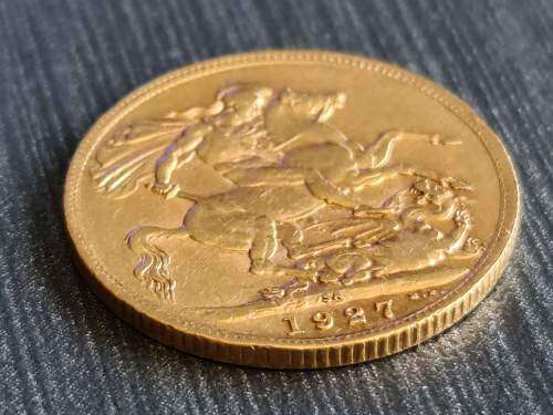 1927 Gold Sovereign South African mint