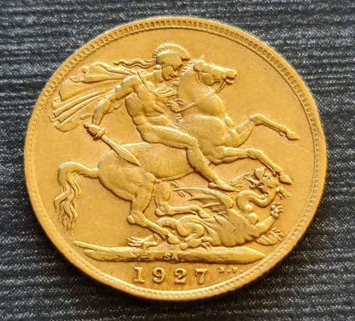 1927 Gold Sovereign South African mint