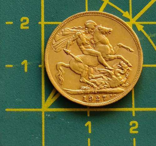 1927 Gold Sovereign South African mint
