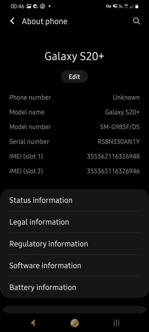 Samsung S20+ used only 2 weeks