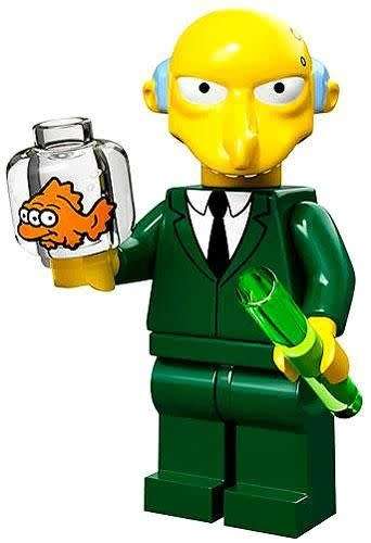 Lego Mr Burns Simpsons Series 1 (inc display box and plate)