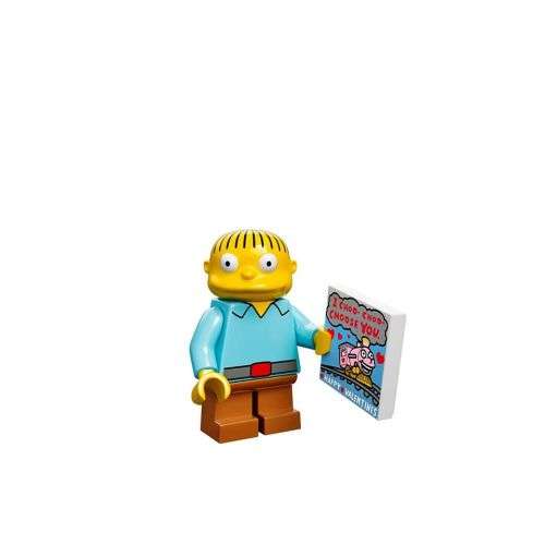 Lego Ralph Wiggum (inc display box and plate)