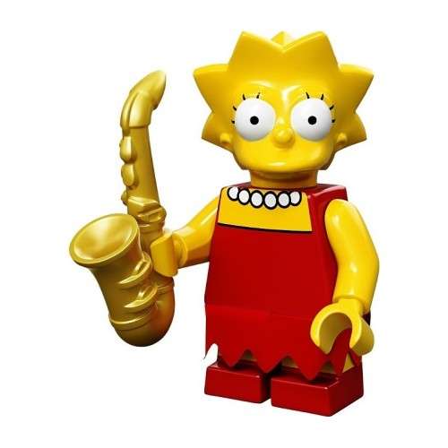 Lego Lisa Simpson (inc display box and plate)