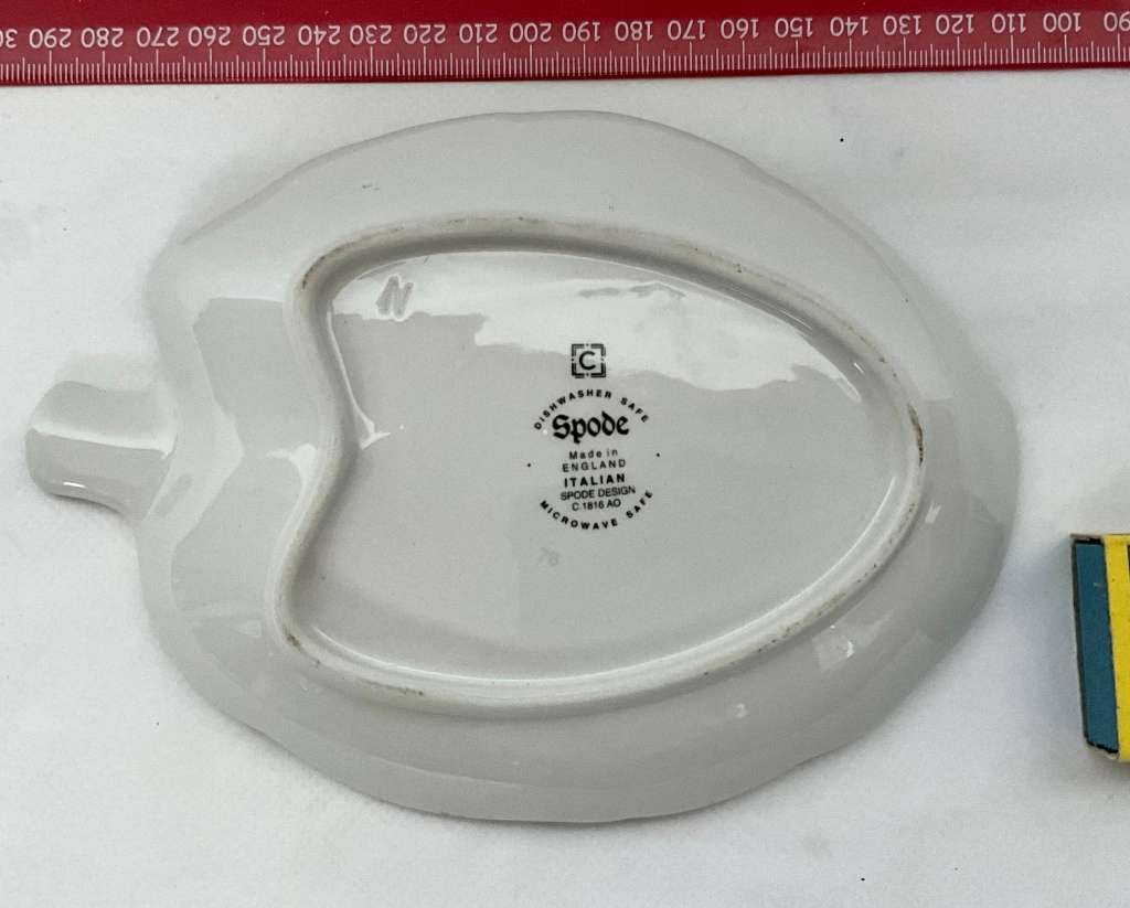 Stylish Copeland Spode blue and white ashtray or nut dish - Italian pattern