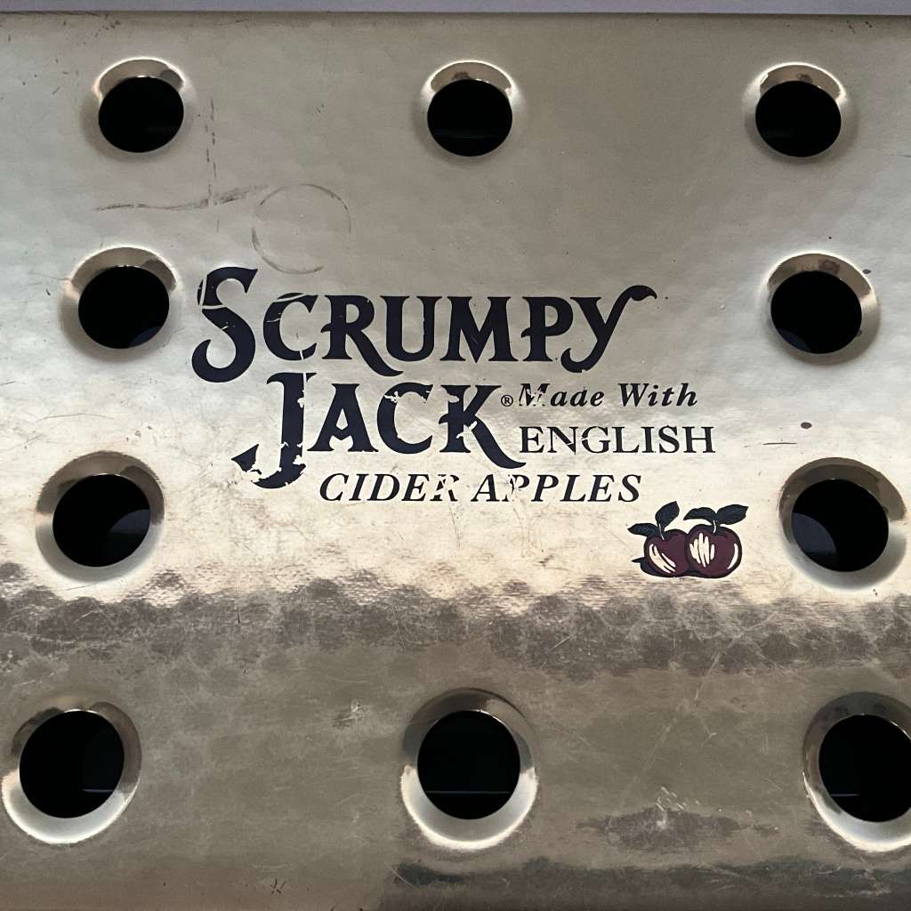 Bar ware Pub Man Cave Brass Drip Tray with Holes To Top Scrumpy Jack