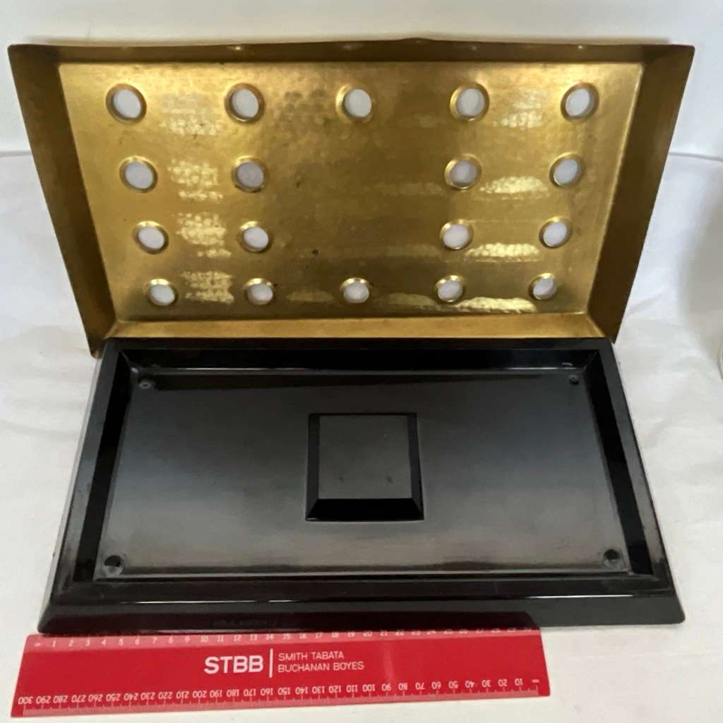 Bar ware Pub Man Cave Brass Drip Tray with Holes To Top Scrumpy Jack