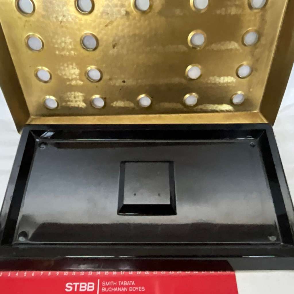 Bar ware Pub Man Cave Brass Drip Tray with Holes To Top Scrumpy Jack