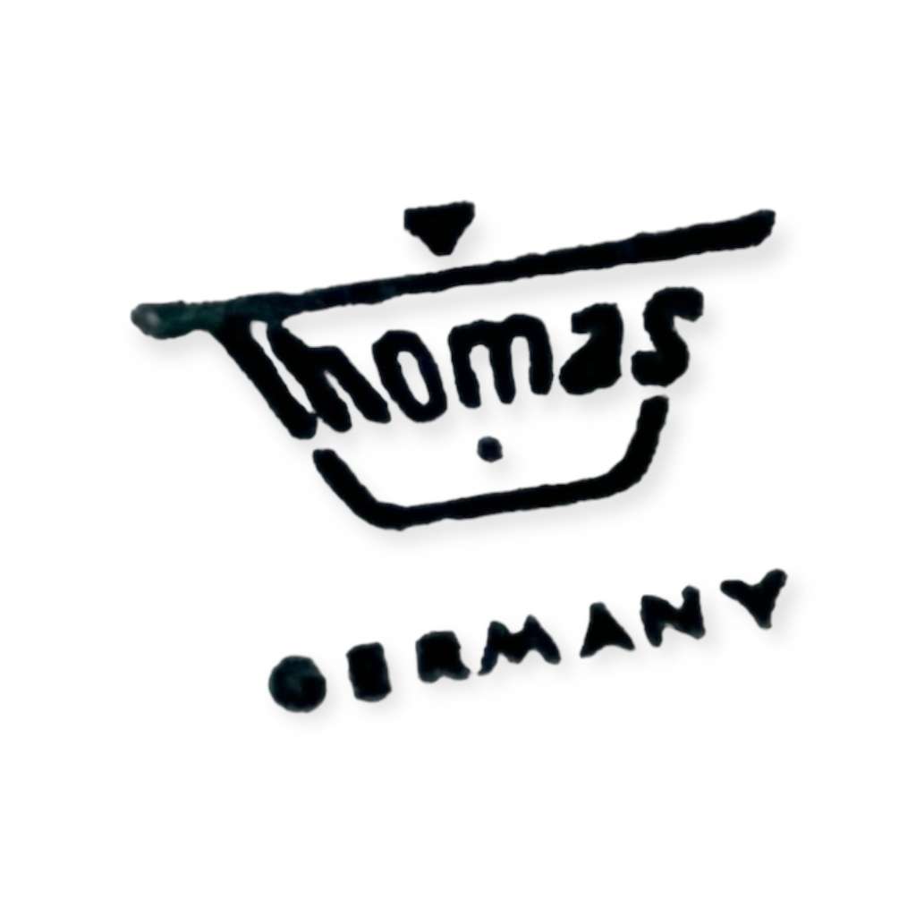 Large Hello Kitty plate, offered with mid-century style Thomas sandwich tray