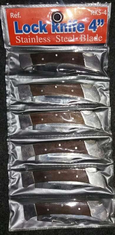 Lock Knives 4" x 6 Price is for 6 biltong knives