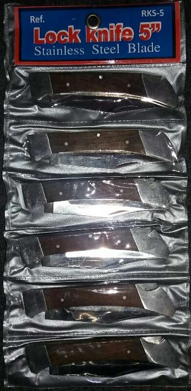 Lock Knives 5" x 6 Price is for 6 biltong knives