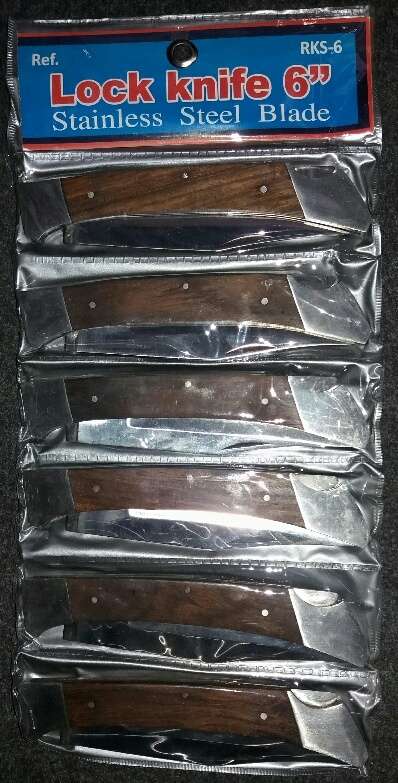 Lock Knives 6" x 6 Price is for 6 biltong knives
