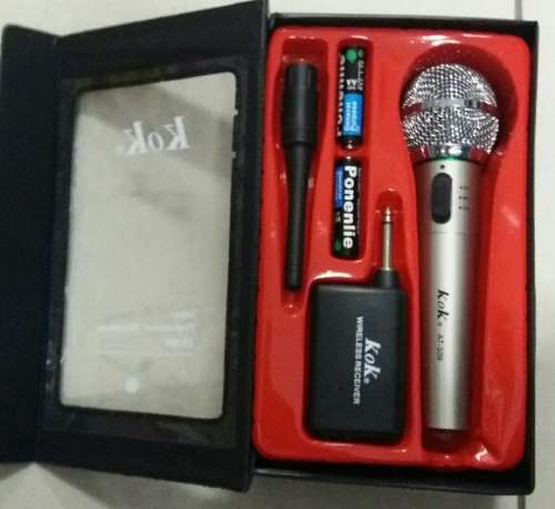 Cordless Microphone cordless mike silver