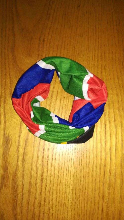 Bandana Buff Tubular SA flag bandanna South Africa