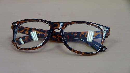 Wayfarer Sunglasses clear lens Tortoise shell frame