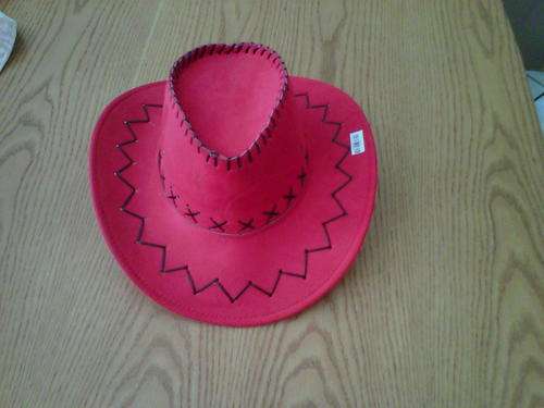 Cowboy Hat Red stetson style red cowboy hat