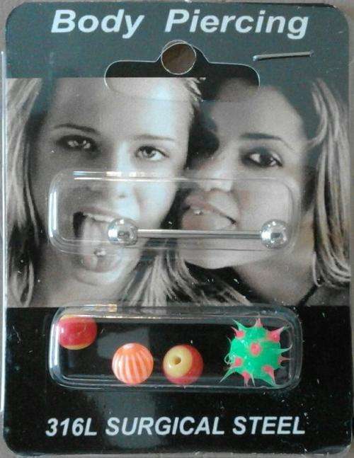 Tongue Ring / Nipple Ring/ Belly Ring Surgical steel