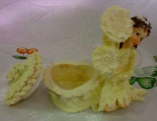 Fairy ornament with wings with trinket box gifts for her