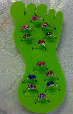 Fill a Box Promotion Toe Rings 12 pc