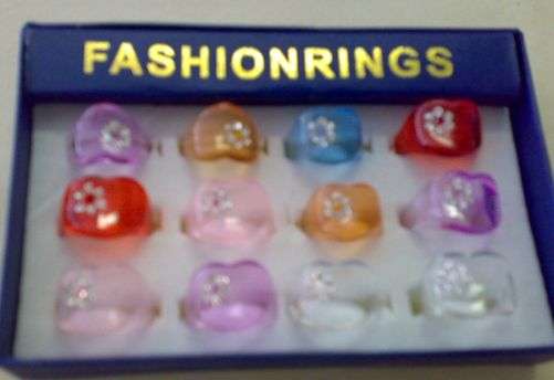 Rings 12pc plastic Fashion Accessories buy in bulk and save