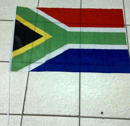SA handheld National flag South African 87 x 65 cm
