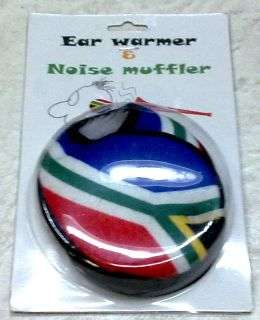 SA National flag ear warmer noise muffler for vuvuzela