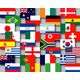 Bunting National flags of 32 countries of 2010 soccer world cup in South Africa