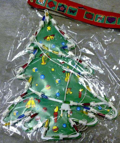 Xmas Tree Flashing Lights window decoration Christmas lights