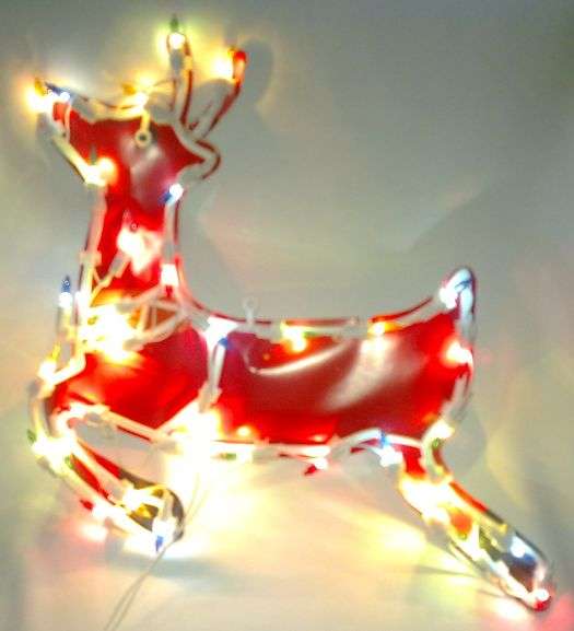 Xmas Raindeer Flashing Lights window decoration Christmas lights
