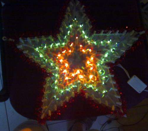 Xmas Star Flashing Lights window decoration Christmas lights