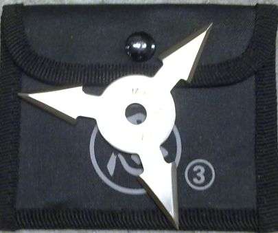 Ninja Star 3 pointer silver star kung fu star