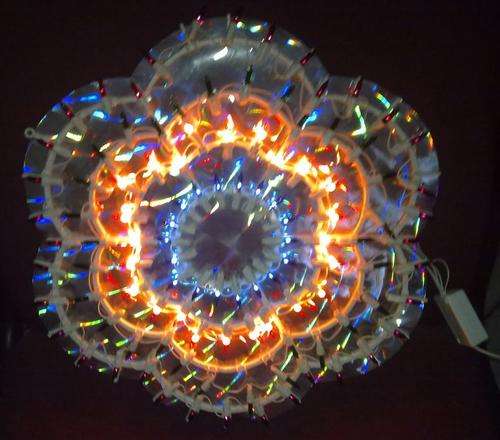 Xmas Flower Flashing Lights window decoration Christmas lights