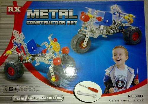Mini Metal Model Construction Set 3 wheeler motorbike