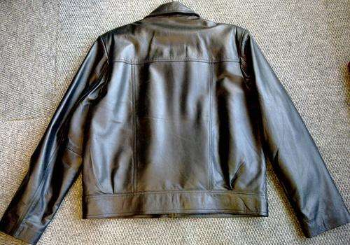 Black Genuine Leather Jacket sheepskin S - 3 XL FREE Shipping June only