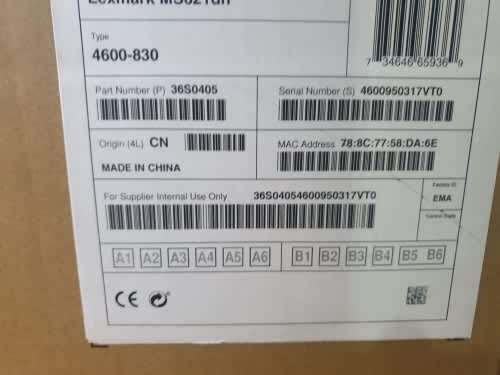 Lexmark MS621DN MonoChrome Business Printer with warranty to 10/21 - New/Boxed