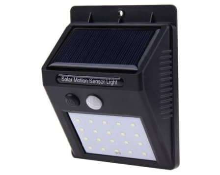 Solar Powered Pathway/Wall Light - 25 LED - Night Sensor with PIR Motion Sensor