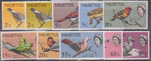 Colonial Britian  Mauritius  1965-68  10c used rest ** um