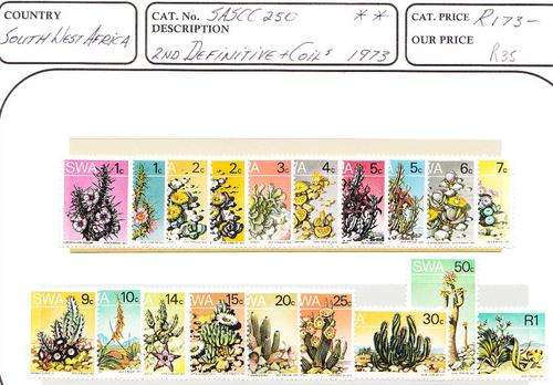 Namibia & SWA  1973  2nd Def. + Coils  **  SACC 250