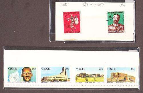 Namibia & SWA  1965  * + used  +  Ciskei 1986  (4) ** um