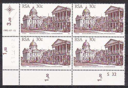 Republic of South Africa  1982  Variety: Short comma Contr. Blk.**