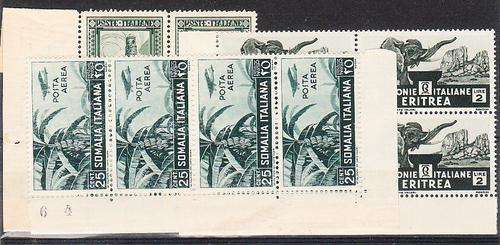 Italy  Somalia 1926  3 Blks of 4  ** um