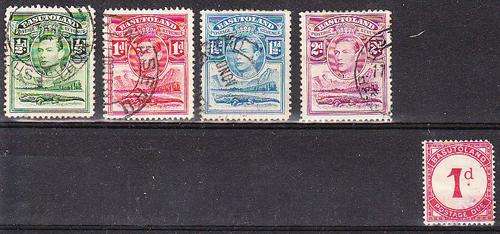Lesotho & Basutoland  1938  (5) used