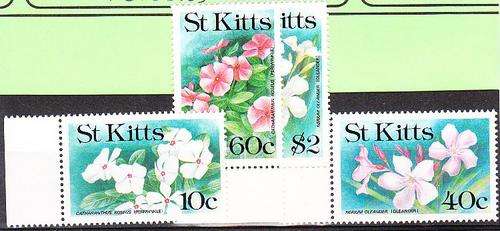 Caribbean  1991  St Kitts  Flowers  ** um